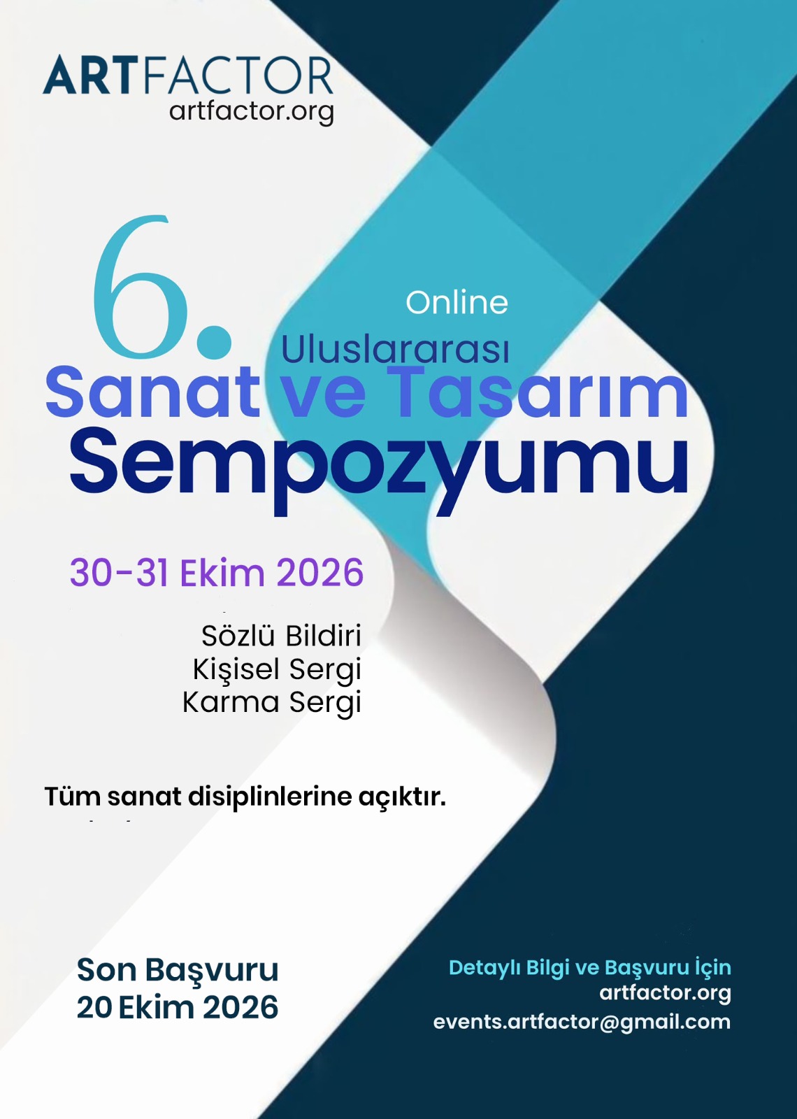 6. UluslararasÄ± Sanat ve TasarÄ±m Sempozyumu afiÅŸi